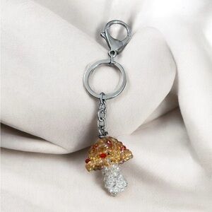Beaded Mushroom keychain/bag charm new